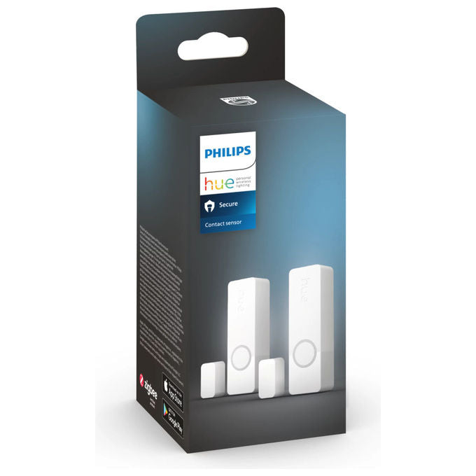 Philips Hue, Sensore di Contatto Secure, Bianco, Doppio Pacco