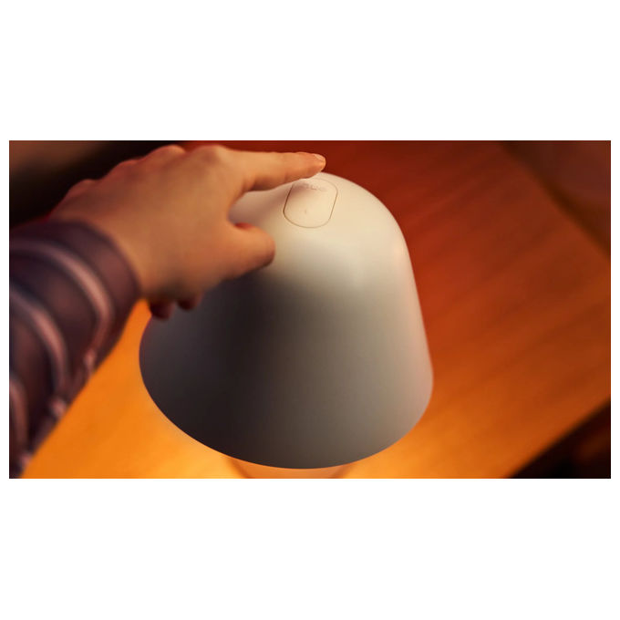 Philips Hue, Lampada da Tavolo Twilight, Bianca, Luce per Sveglia e Sonno