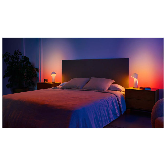 Philips Hue, Lampada da Tavolo Twilight, Bianca, Luce per Sveglia e Sonno