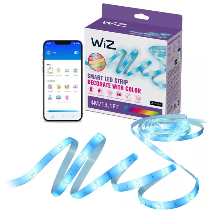 Wiz, Striscia Led Smart RGBIC 4 m