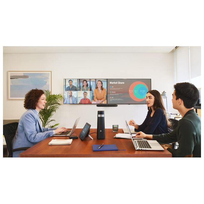 HP Poly Studio X32, Barra Video All-In-One, Senza Alimentazione