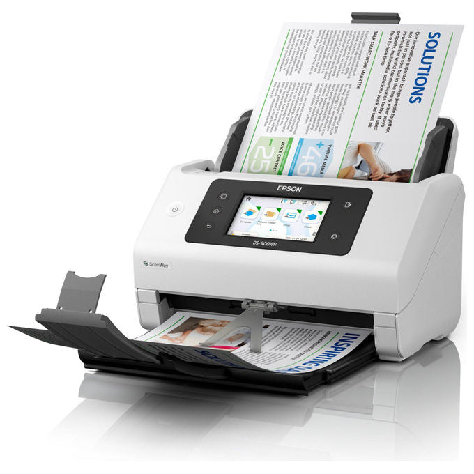 Epson, Scanner a Foglio A4 WorkForce DS-900WN, 600 x 600 DPI, Bianco