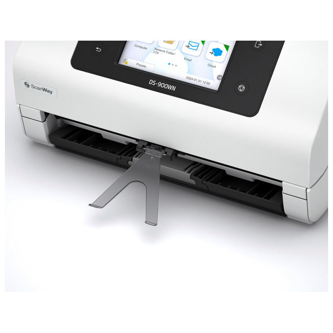Epson, Scanner a Foglio A4 WorkForce DS-900WN, 600 x 600 DPI, Bianco