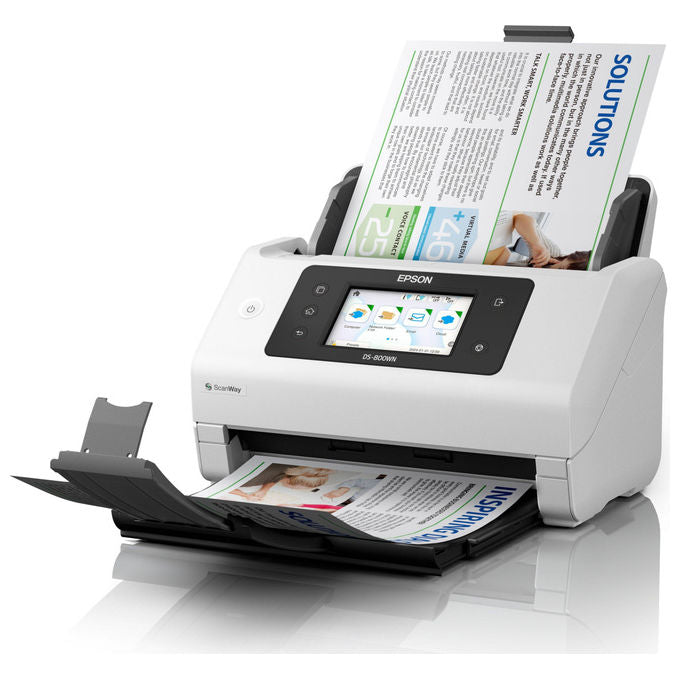Epson, Scanner a Foglio DS-800WN, 600 x 600 DPI, A4, Bianco
