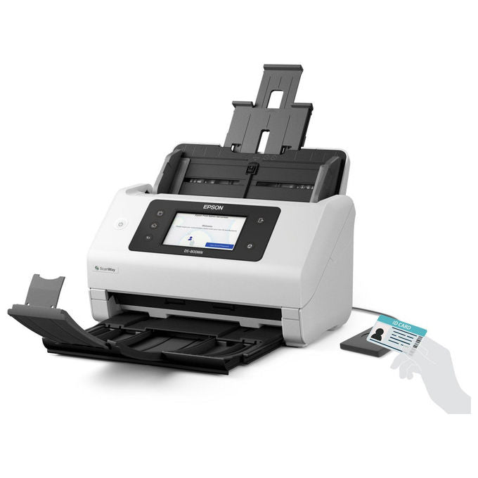 Epson, Scanner a Foglio DS-800WN, 600 x 600 DPI, A4, Bianco