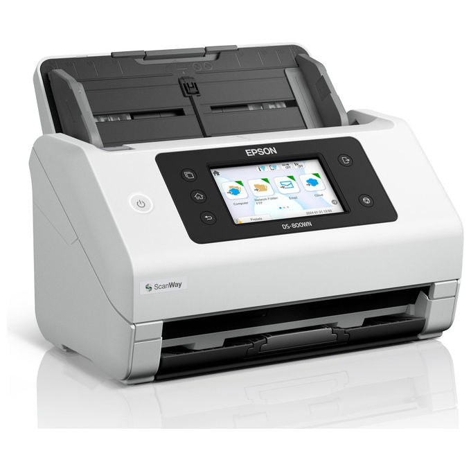 Epson, Scanner a Foglio DS-800WN, 600 x 600 DPI, A4, Bianco