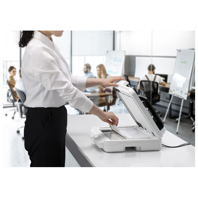Epson, Scanner piano e ADF DS-1730, 1200 x 1200 DPI, A4, Nero, Bianco