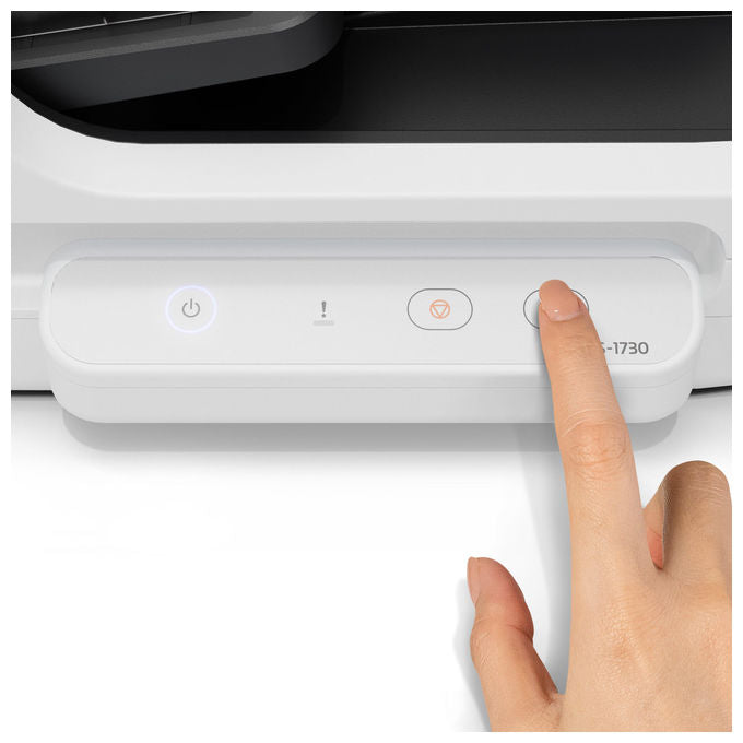 Epson, Scanner piano e ADF DS-1730, 1200 x 1200 DPI, A4, Nero, Bianco