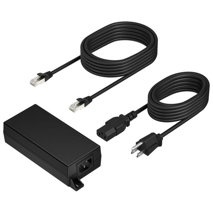 HP Poly, Adattatore PoE++ 65W 2.5G con cavo CAT6A 3.66m e cavo alimentazione