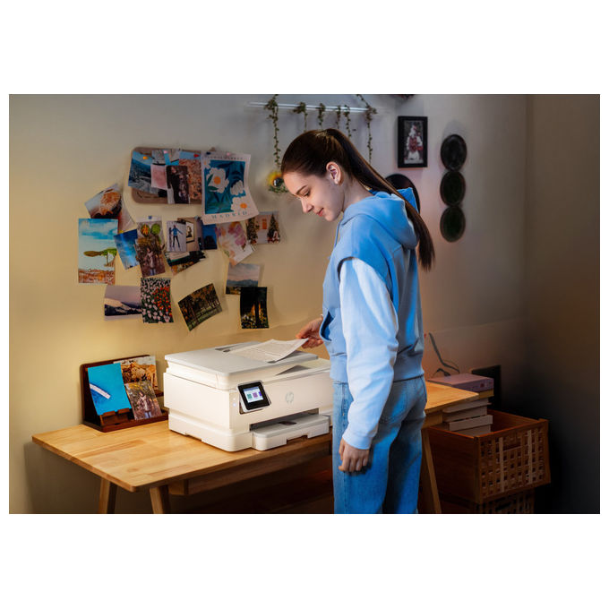 HP B63K5B Envy Photo 7930 Stampante Multifunzione Inkjet A4 Wi-Fi Duplex 4800x1200 DPI ADF Touchscreen colore Bianco