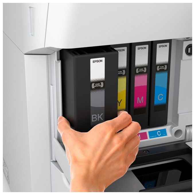 Epson WorkForce Pro EM-C7100DWF, Stampante A Inchiostro A3+, Wi-Fi, 35 ppm