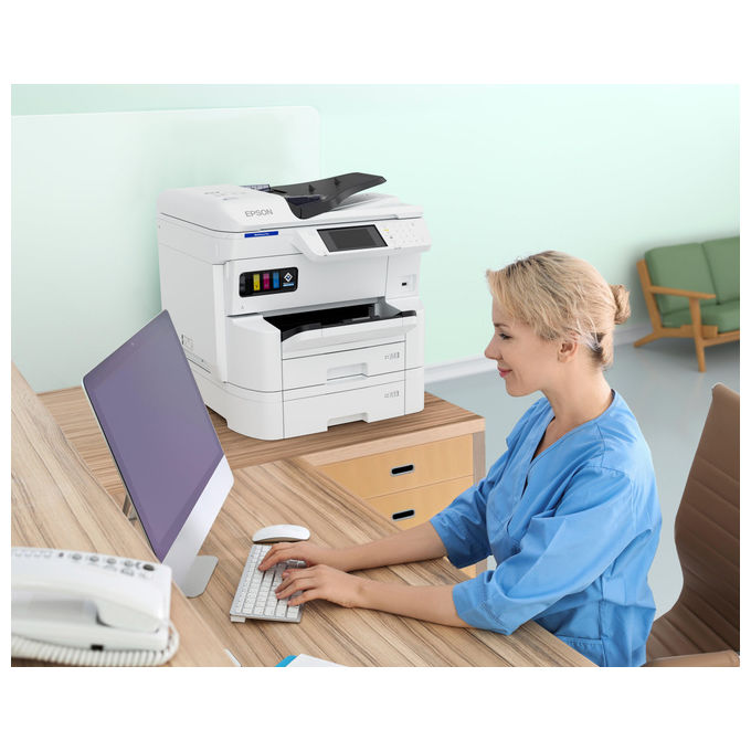 Epson WorkForce Pro EM-C7100DWF, Stampante A Inchiostro A3+, Wi-Fi, 35 ppm
