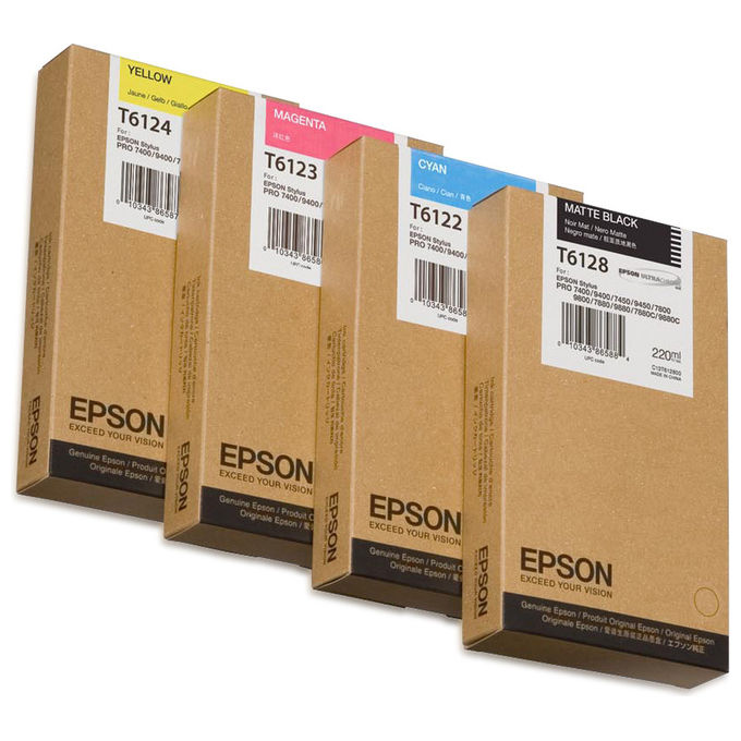Epson, Cartuccia d'inchiostro T6128 Nero Opaco Originale