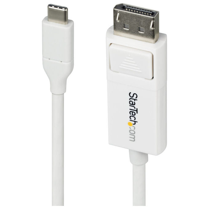 StarTech.com, Cavo USB-C a DisplayPort 1.2, 2m, 4K 60 Hz, Bidirezionale, Bianco