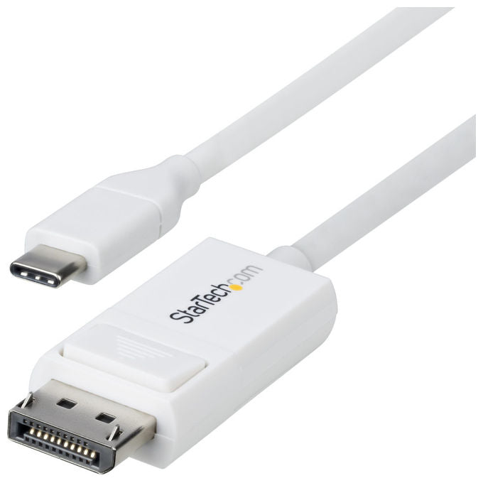 StarTech.com, Cavo USB-C a DisplayPort 1.2, 2m, 4K 60 Hz, Bidirezionale, Bianco