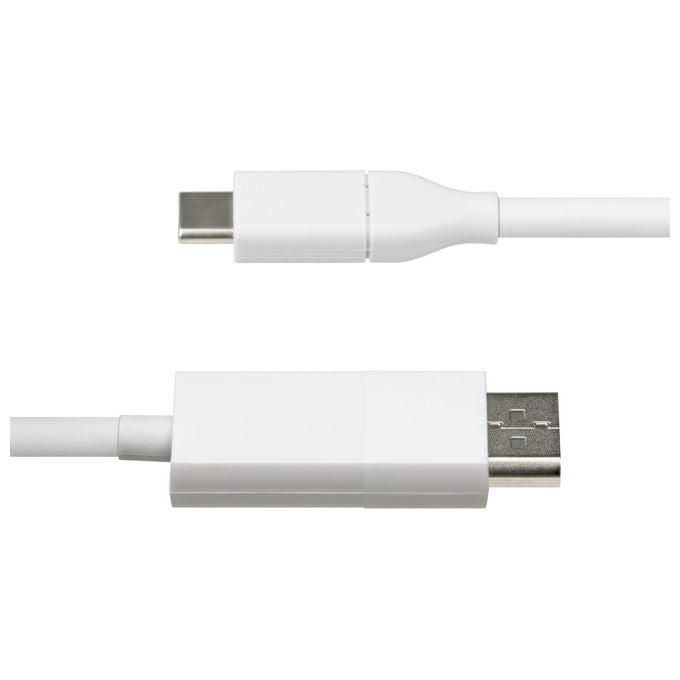 StarTech.com, Cavo USB-C a DisplayPort 1.2, 2m, 4K 60 Hz, Bidirezionale, Bianco