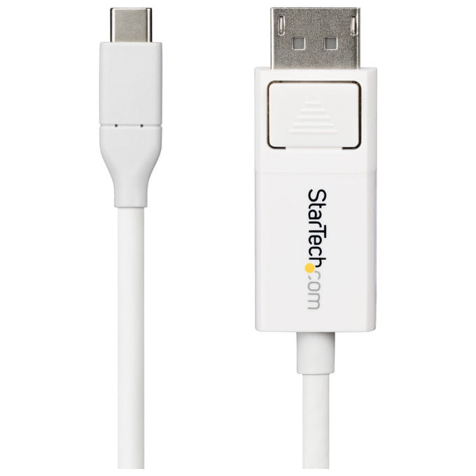 StarTech.com, Cavo USB-C a DisplayPort 1.2, 2m, 4K 60 Hz, Bidirezionale, Bianco