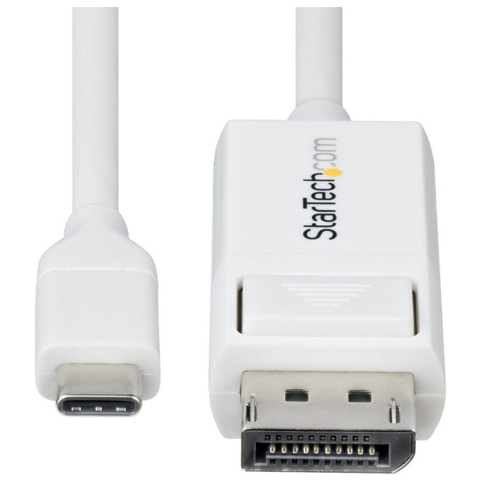 StarTech.com, Cavo USB-C a DisplayPort 1.2, 2m, 4K 60 Hz, Bidirezionale, Bianco