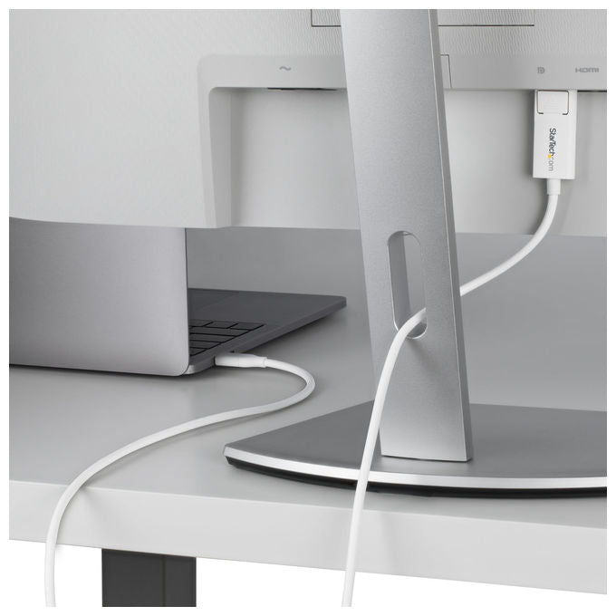 StarTech.com, Cavo USB-C a DisplayPort 1.2, 2m, 4K 60 Hz, Bidirezionale, Bianco