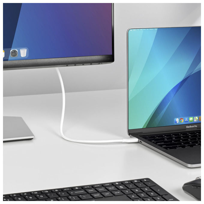 StarTech.com, Cavo USB-C a DisplayPort 1.2, 2m, 4K 60 Hz, Bidirezionale, Bianco