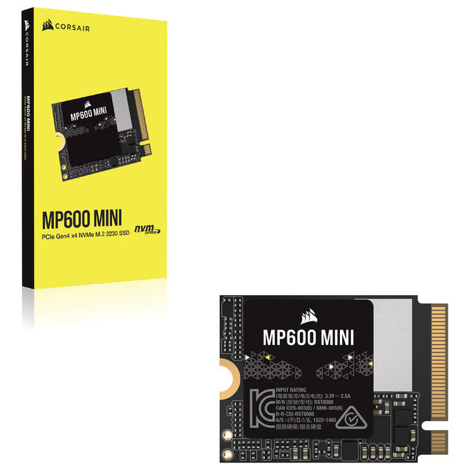 Corsair CSSD-F1000GBMP600MNR2 MP600 Mini SSD M.2 2230 1 TB PCIe 4.0 x4 NVMe 1.4 3D TLC NAND 7000 MB-s