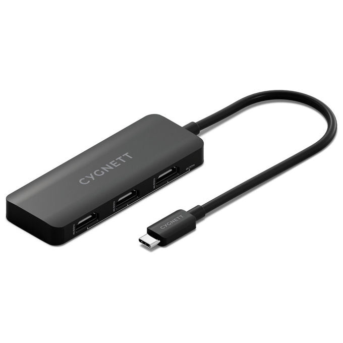 Cygnett, Hub USB-C, Unite 3-in-1, Triplo HDMI, Nero