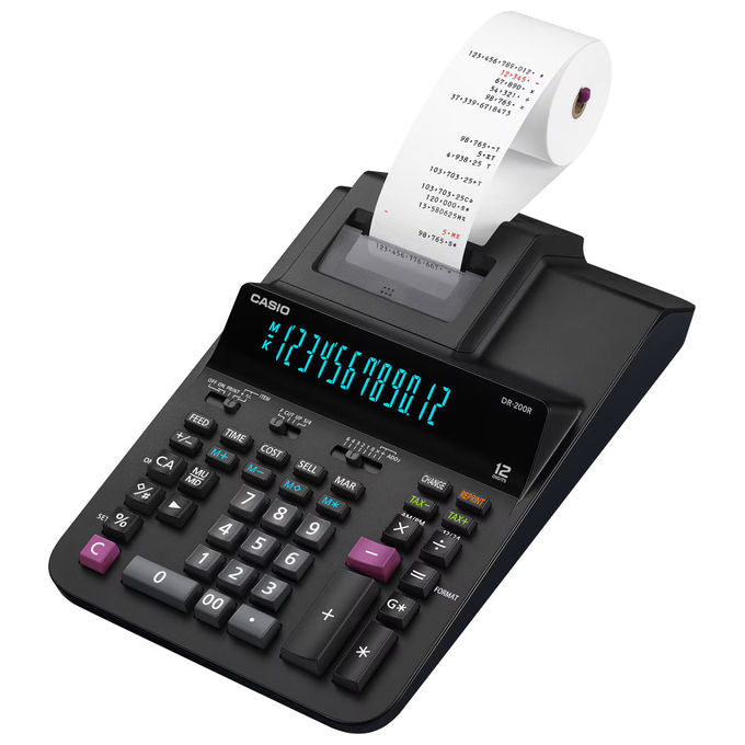 Casio, Calcolatrice da Tavolo DR-200R-BK