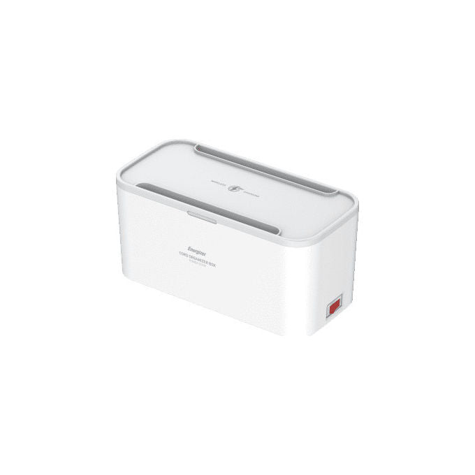 Energizer, Multipresa Box 5 Schuko, 3 USB e Caricatore Wireless, 2 m, Bianco