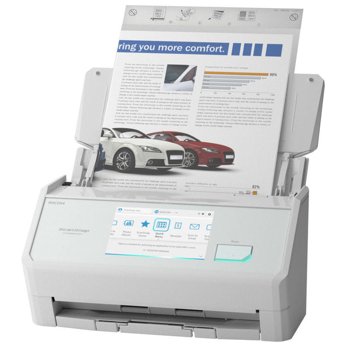 Ricoh, Scanner ScanSnap IX2500, ADF, 600 x 600 DPI, A4, Bianco