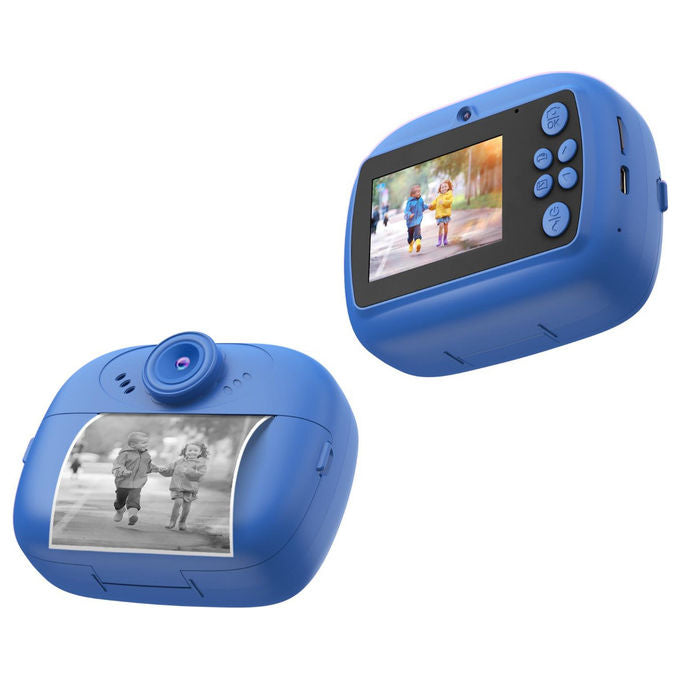 Celly, KidsCamPrint Blu, Fotocamera instantanea per bambini