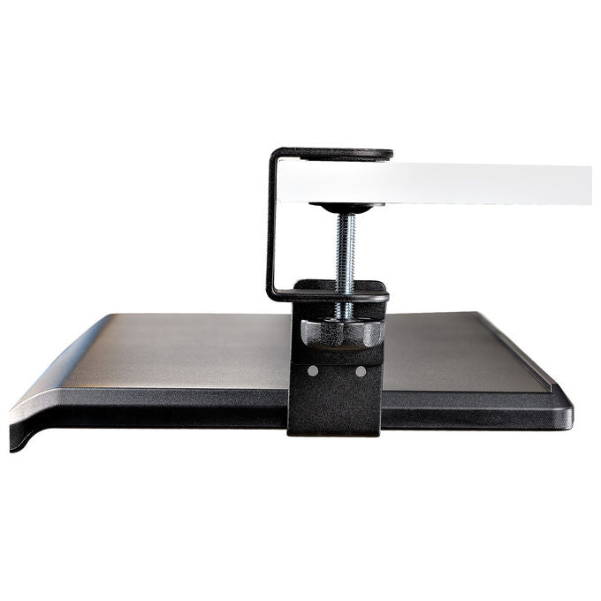 StarTech.com, Porta Tastiera Estraibile, Scrivania, Ergonomica, Morsetto a C, Regolabile Fino a 12Kg