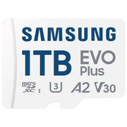 Samsung MB-MC1T0SA-EU EVO Plus Scheda microSD 1 TB UHS-I U3 V30 A2 velocita' lettura 160 MB-s colore Bianco