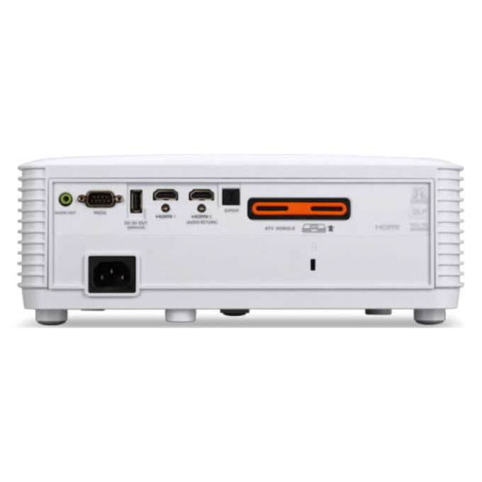 Acer HL6510ATV Proiettore a raggio standard DLP UHD 4K 3840x2160 4000 ANSI lumen Laser 20000h 3 HDMI colore Bianco