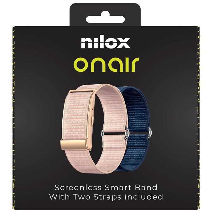 Nilox NXSWONAIRPK Smartband Onair Rilevatore di Attivita' IP68 Bluetooth batteria 25 giorni colore Oro
