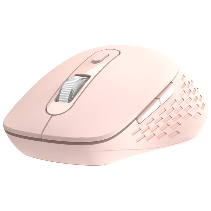 Nilox, Mouse Wireless, 1600 DPI, Ottico, Rosa, Bluetooth e USB