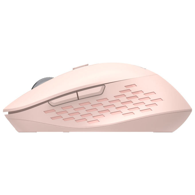 Nilox, Mouse Wireless, 1600 DPI, Ottico, Rosa, Bluetooth e USB