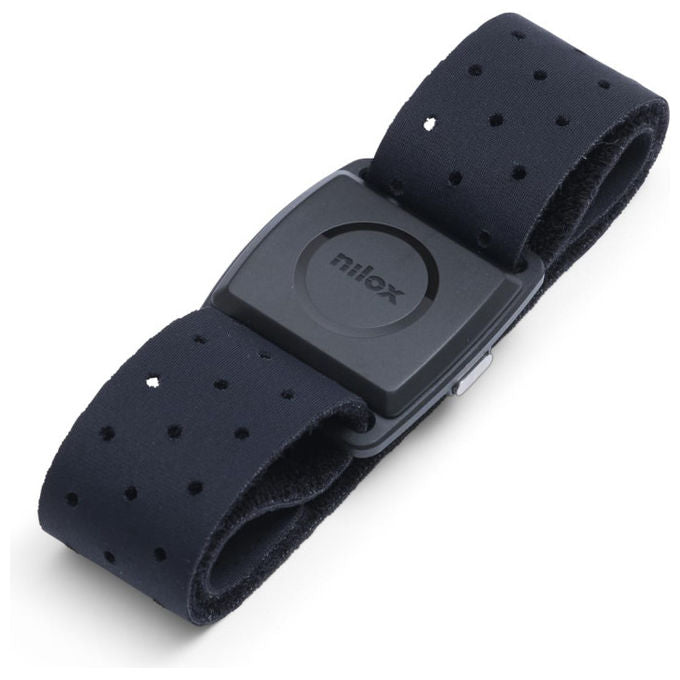 Nilox, Smart Armband HRM, Fitness Tracker con Sensore Ottico e Indicatori LED, Resistente all'Acqua