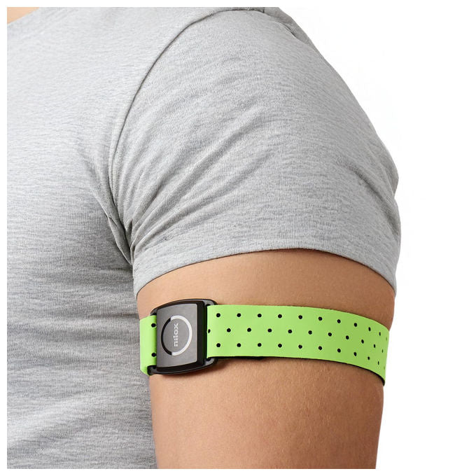 Nilox, Smart Armband HRM, Fitness Tracker con Sensore Ottico e Indicatori LED, Resistente all'Acqua