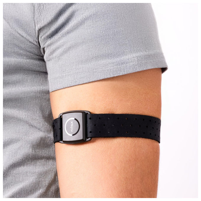 Nilox, Smart Armband HRM, Fitness Tracker con Sensore Ottico e Indicatori LED, Resistente all'Acqua