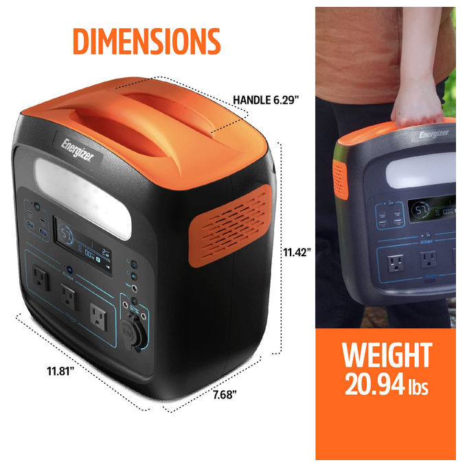 Energizer, Power Station Portatile 960Wh, PPS960W1