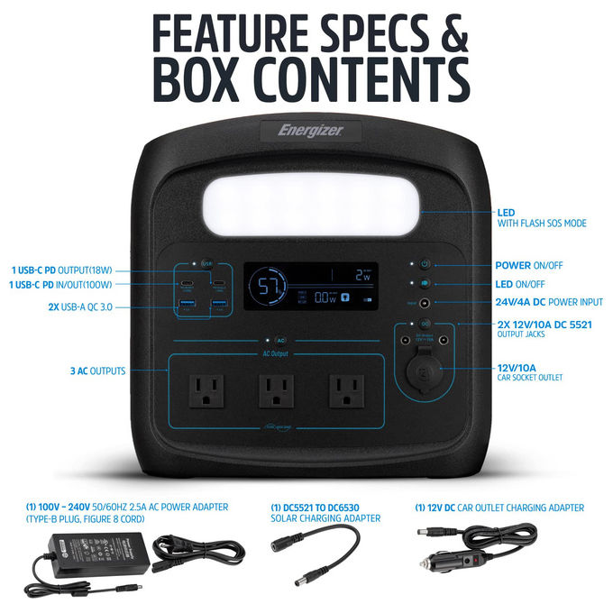 Energizer, Power Station Portatile 960Wh, PPS960W1