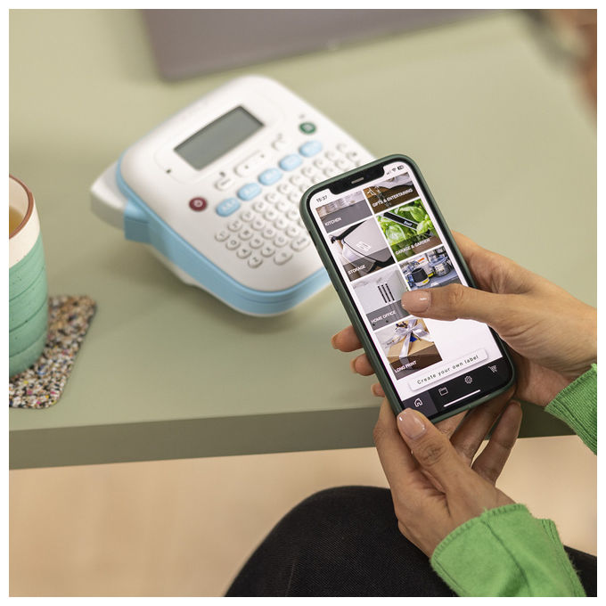 Brother, Stampante Etichette PT-N25BT, Trasferimento Termico, A Colori, Wireless Bluetooth