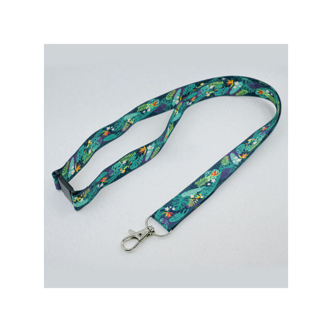 Avery, Supporto per badge con tracolla in tessuto, Multicolore, Fantasia Tropicale
