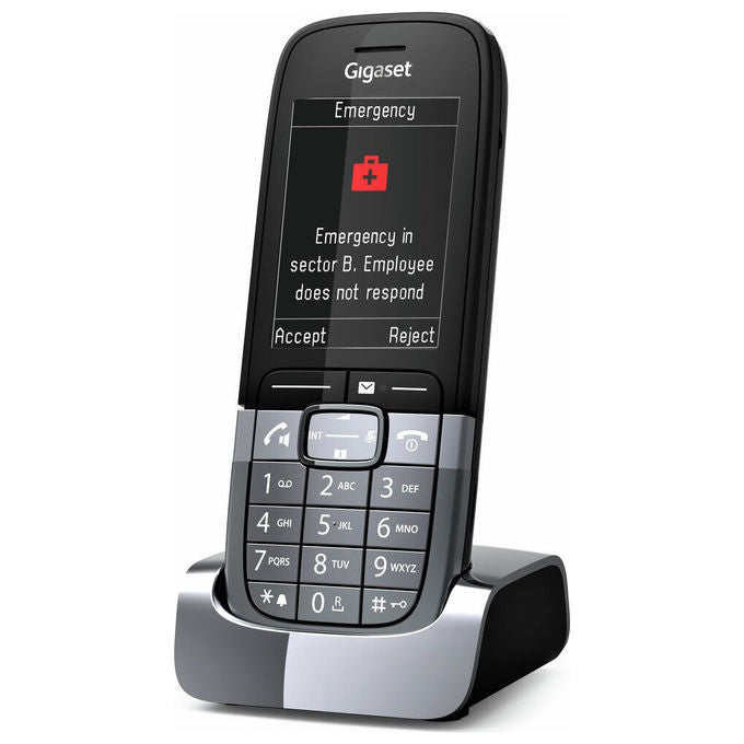 Gigaset SL850H PRO Telefono Cordless DECT Bluetooth 5.1 Display 2.4'' HD Voice USB-C Autonomia 12h colore Titanio