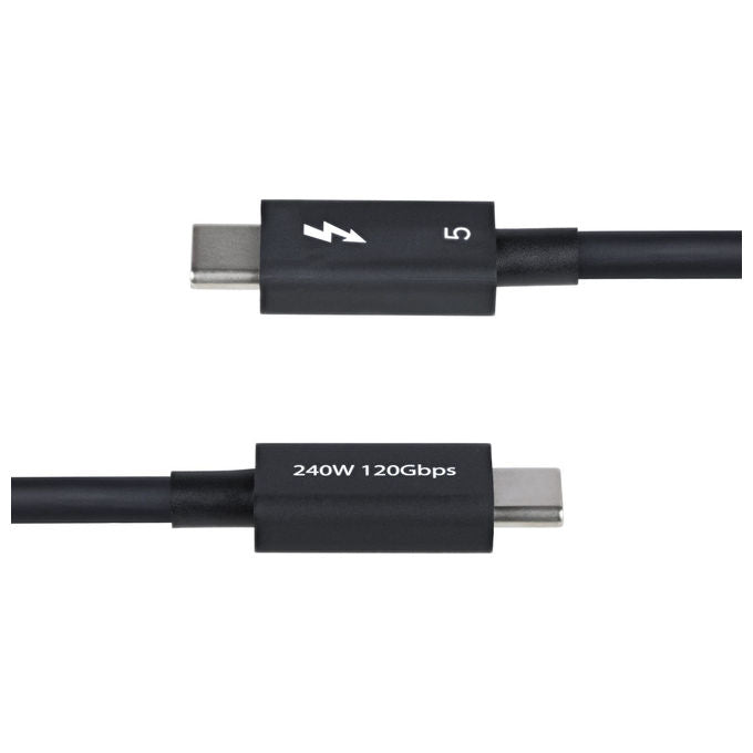 StarTech.com, Cavo Thunderbolt 5, 80 Gbps fino a 120 Gbps, 80 cm, 240 W PD, 8K 60 Hz