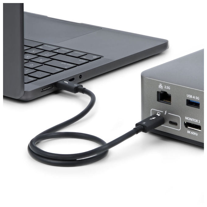 StarTech.com, Cavo Thunderbolt 5, 80 Gbps-120 Gbps, 240W PD, 8K 60Hz, 50cm, Compatibile Thunderbolt 4-USB4-USB-C