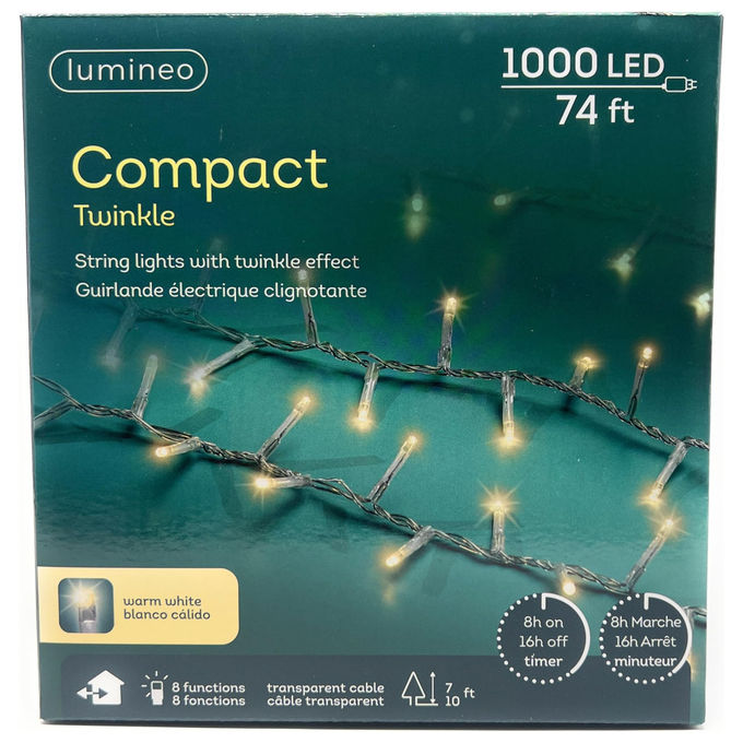 Lumineo Welcome Testo, Decorazione Luminosa, 1.6 x 41 x 16 cm