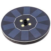 LUMINEO, Fontana Solare Galleggiante con Luci LED, Fonte Giardino in Plastica