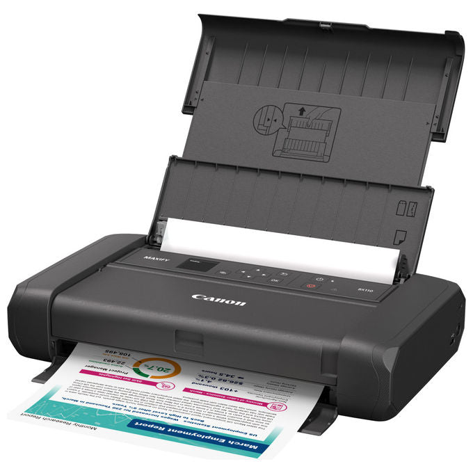 Canon, Stampante a Getto d'Inchiostro a Colori, Maxify BX110, 4800 x 1200 DPI, A4, Wi-Fi