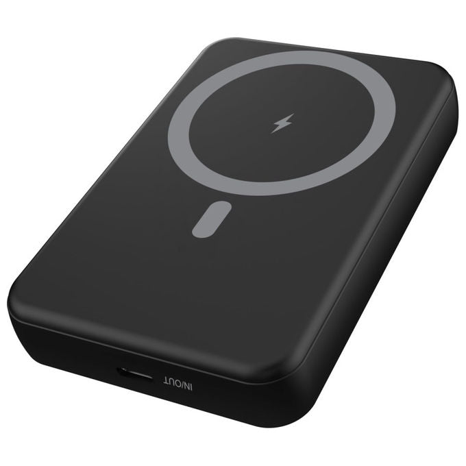 Celly, Powerbank Magnetico Wireless 15W, 10000 mAh, con USB-C 20W, Ricarica Rapida, MagSafe